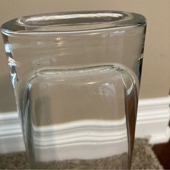 LSA International Clear Glass Vase 12.5 Inches Handcrafted & Mouth Blown Poland - Picture 3 of 4